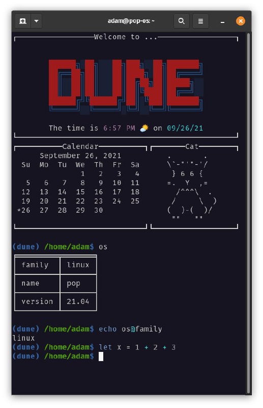dune：个性化shell体验dune：个性化shell体验