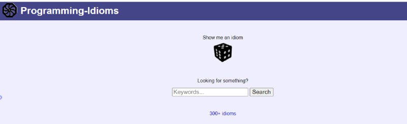 一个好玩的网站，它能告诉你同一个操作，在不同语言下都是怎么实现的 Programming-Idioms