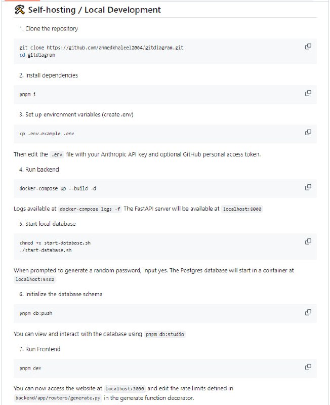 GitDiagram：将任何GitHub代码库一键转换成互动式图表，让代码结构一目了然，特色在于快速生成和交互式操作，帮助开发者更直观地理解和导航代码只需在GitHub链接中把“hub”替换成“diagram”，瞬间就能将枯燥的代码转化为清晰的交互式图表