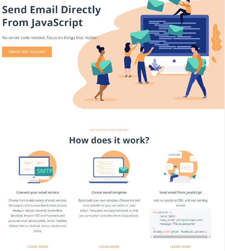直接从 JavaScript 发送电子邮件