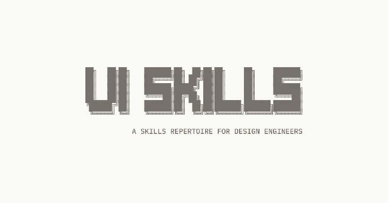 🟢 UI技能集CLI工具Skills for Design Engineers，专为设计工程师准备的UI技能集工具，不管是做UI开发还是设计相关工作，跑个npx ui-skills start就能给任务自动匹配适配的UI技能，还能通过分类指令快速筛选 motion 等类别的技能，MIT…