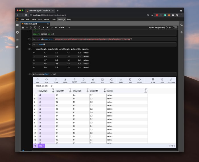 Mito：用来像Excel一样简便浏览、转换数据集的免费JupyterLab #扩展Mito：用来像Excel一样简便浏览、转换数据集的免费JupyterLab #扩展