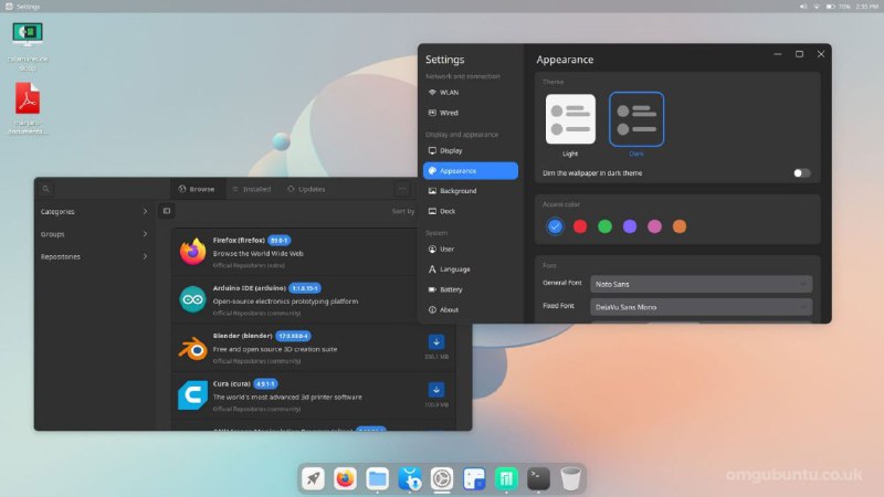 GitHub 上一个基于 #Linux 开源的桌面系统：CutefishOS，由国内团队开发，注重简洁、美观和实用性，整体 UI 风格跟 macOS 颇为相似