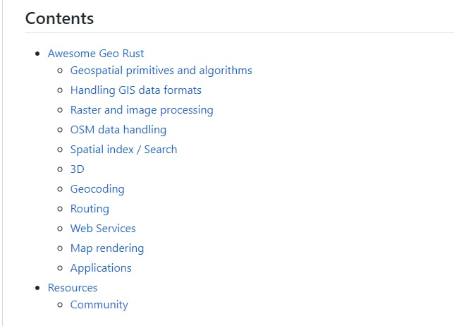 Awesome Geo Rust：用 #Rust 编写的地理空间软件、库、工具、资源大列表