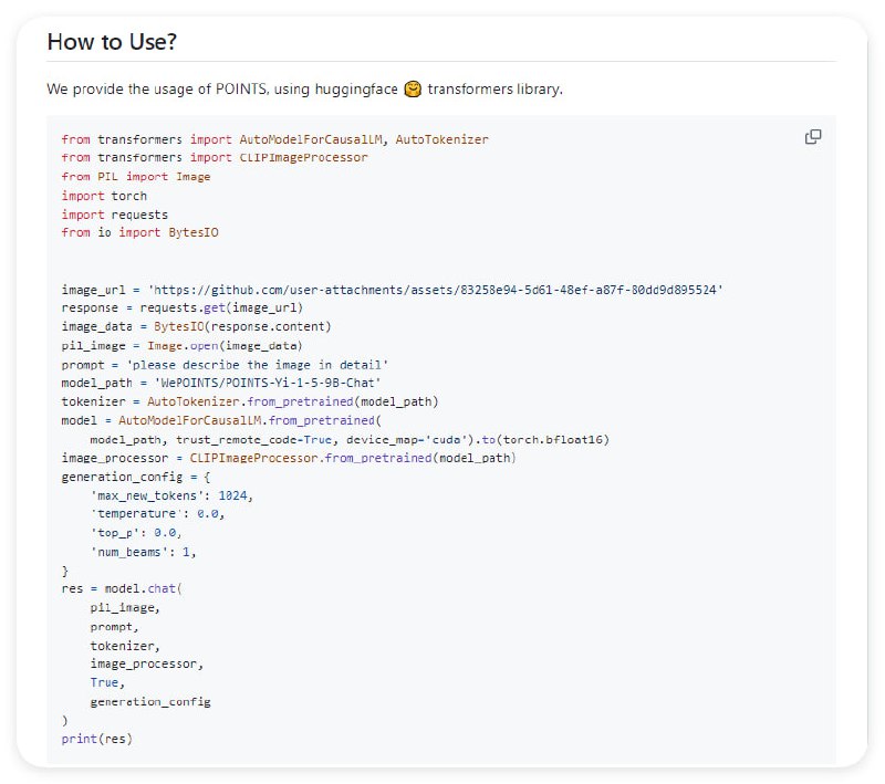 WePOINTS项目：由微信AI团队研发的多模态模型套件，旨在创建一个统一框架，以适应不同的模态，推动内容理解和生成的无缝统一WePOINTS项目：由微信AI团队研发的多模态模型套件，旨在创建一个统一框架，以适应不同的模态，推动内容理解和生成的无缝统一