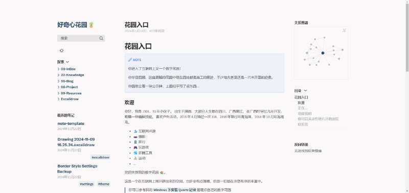 #博客花园入口