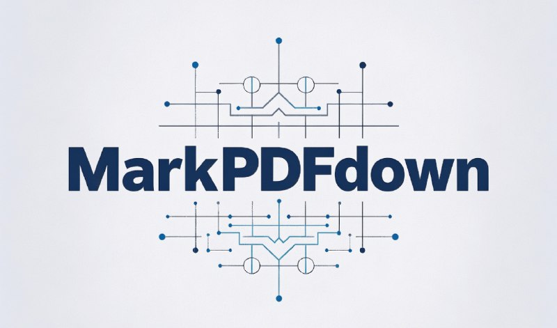 #格式转换 #PDF #Markdown #开源 MarkPDFDown PDF 转换 Markdown 工具，通过多模态 AI 模型将 PDF 文档转换为结构清晰的 Markdown 格式，完整保留原始文档的排版、表格、公式等复杂元素，除了 PDF 文档，也支持 JPG、PNG、BMP 图片转换为 Markdown 文档，免费开源，无演示地址，需自行部署
