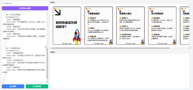 #工具  一个把长文转款成摘要卡片/图片的前端应用，使用 Kimi 对文章进行结构化总结