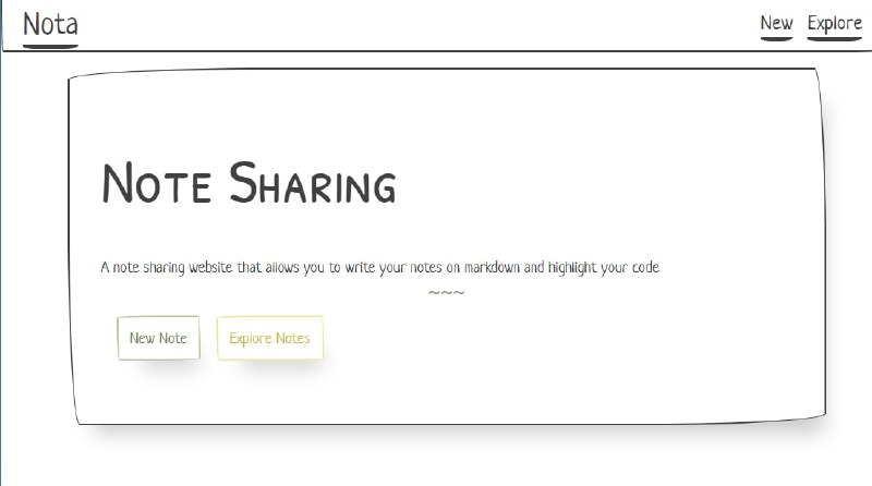nota，一个笔记共享网站，可让您在 Markdown 上写笔记并突出显示你的代码