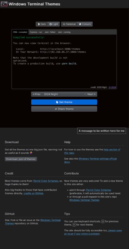Windows 终端主题