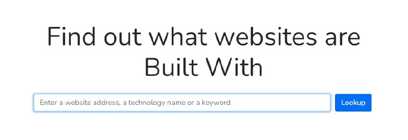 把你喜欢的网站扔进去，就能查到所有背后的服务 | builtwith